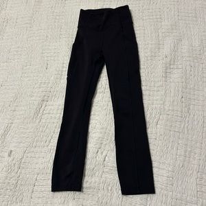 Size 0 lululemon black leggings. Full length